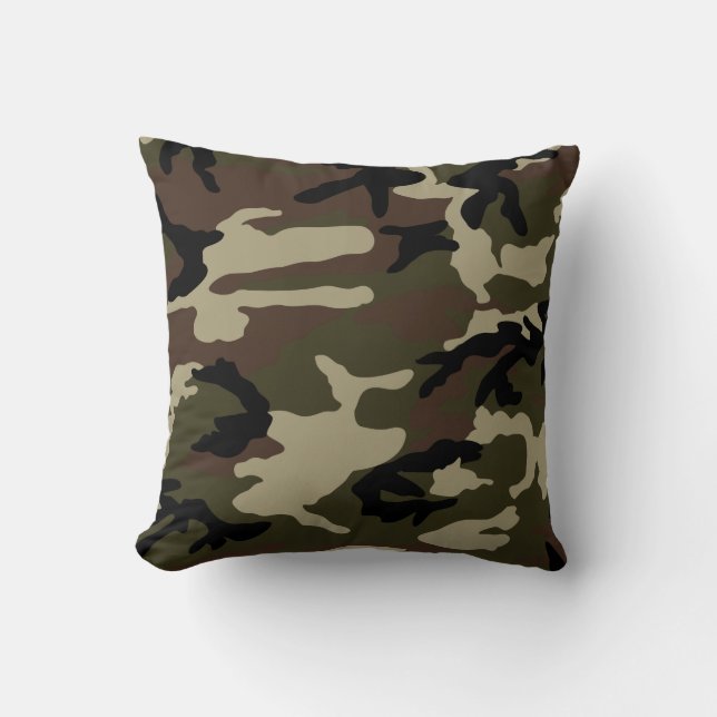 Coussin militaires d'armée de motif de camouflage (Recto)