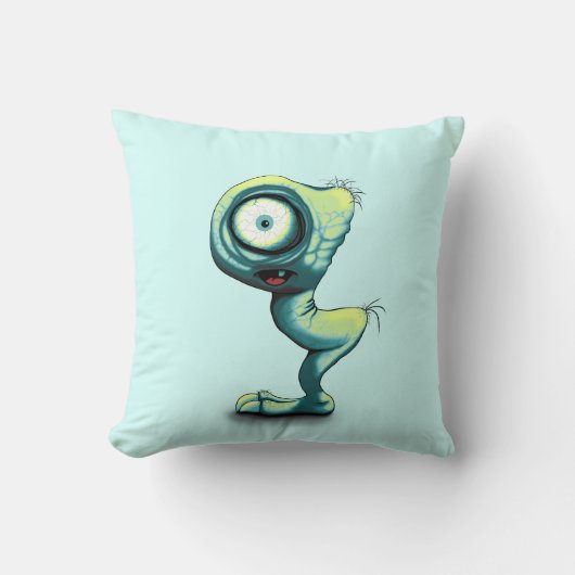 Coussin Mimo un mignon petit monstre (Recto)