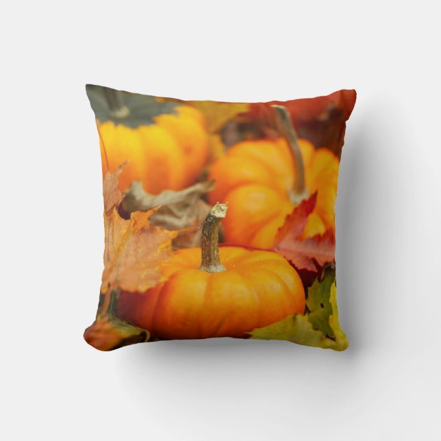 Coussin Mini Citrouilles d'automne (Recto)