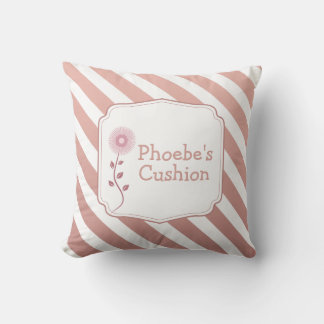 Coussin Mini-enfants Rose Gold Stripes personnalisable