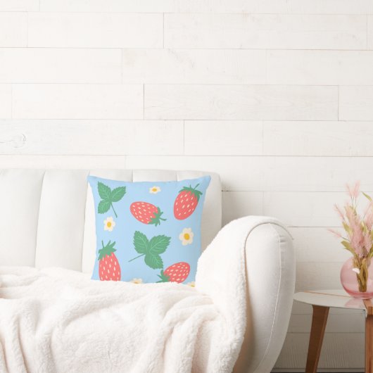 Coussin Mini Fleur de Fraisier (Canapé)