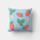 Coussin Mini Fleur de Fraisier (Recto)