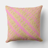 Coussin Mini flops rose et jaune gras Motif (Verso)