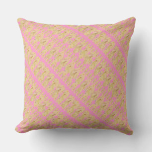 Coussin Mini flops rose et jaune gras Motif