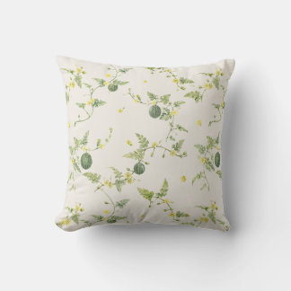 Coussin Mini Pastèque Miniature Aquarelle Botanique en Ivo