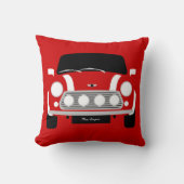 Coussin Mini voiture originale classique rouge (Recto)