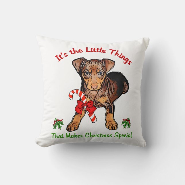 Coussin Miniature de Pinscher (Recto)