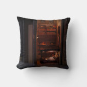Coussin Miniature livre nook diorama - lecture au lit (Recto)