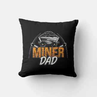 Coussin Minière Trucker Mineur Papa Mine Charbon Mine Cami
