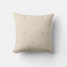 Minimal Acorn Pattern Pillow 