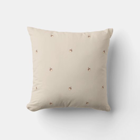 Coussin Minimal Acorn Pattern Pillow  (Recto)
