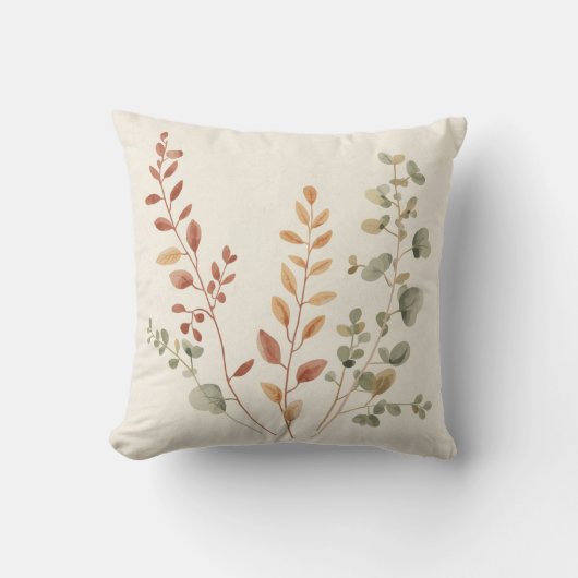 Coussin Minimalist Botanical Branches Decorative Pillow (Recto)