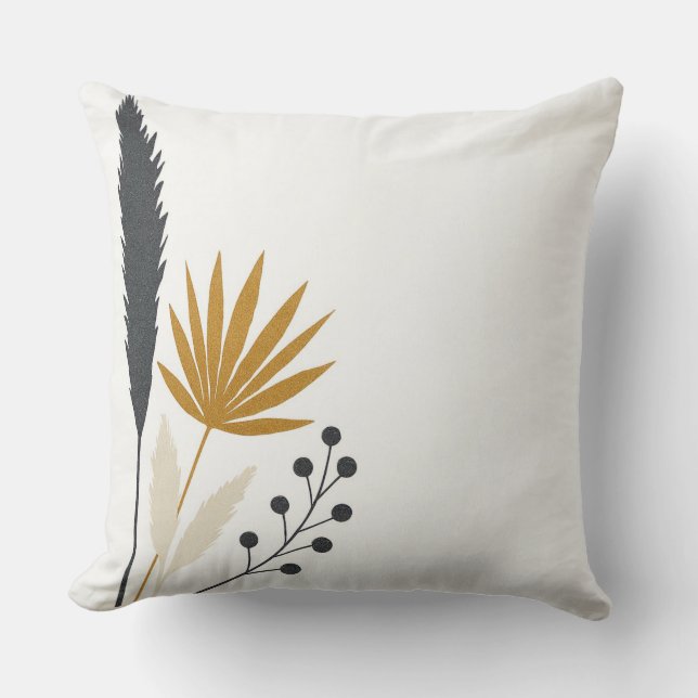 Coussin Minimalist Botanical Mother’s Day  (Recto)