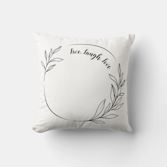 Coussin minimaliste à jeter (Recto)
