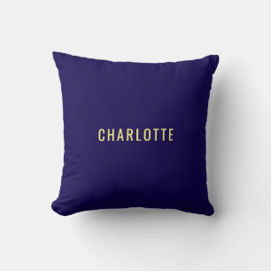 Coussin Minimaliste Classique Professionnel Nom de Couleur
