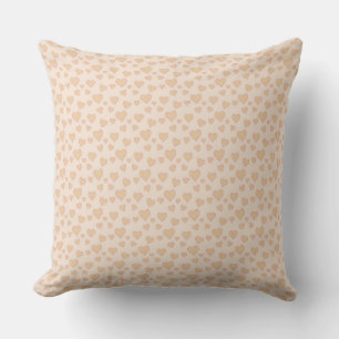 Coussin Minimaliste Cœur Beige – Aesthetic Romanti