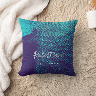 Coussin Minimaliste Famille Personnalisée Toile Texture Ab