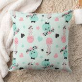 COUSSIN MINT GREEN ROSE GRAY & BLACK PLUSH ANIMAUX (Couverture)