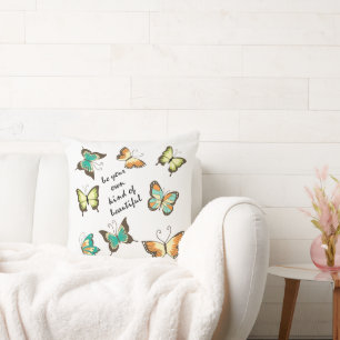 Coussin Mint Soyez Vos Propres Beaux Papillons