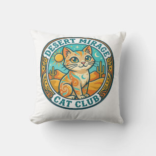 Coussin Mirage du désert Chat Idée cadeau pour maman de ch