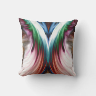 Coussin Miroir à neige dorée arc-en-ciel