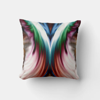 Coussin Miroir à neige dorée arc-en-ciel