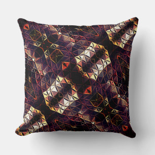 Coussin Miroir de triangles générant des formes étranges