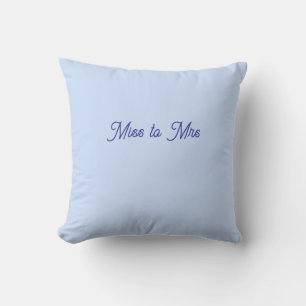 Coussin Mlle à Mme blue