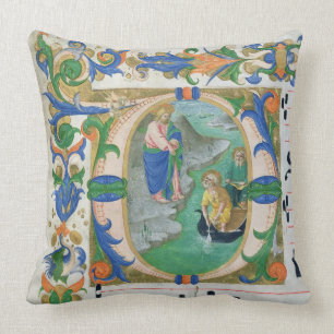 Coussin Mme 515 f.1r l'ébauche miraculeuse des poissons,