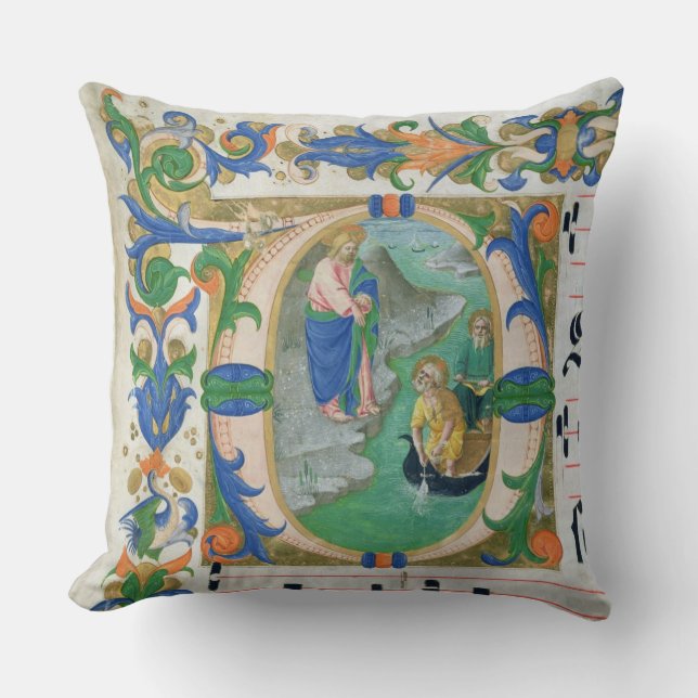 Coussin Mme 515 f.1r l'ébauche miraculeuse des poissons, (Recto)