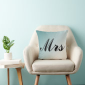 Coussin Mme Beautiful Blue and White Gradient M. et Mme. (Chaise)