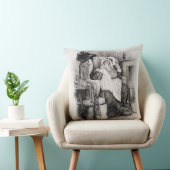 Coussin Mme Gamp, de 'Charles Dickens : Un bavardage au (Chaise)