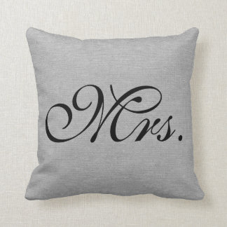 Coussin Mme jut chic rustique de toile de jute grise