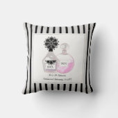 Coussin Mme & Mme Bouteilles de parfum Mariage personnalis (Verso)