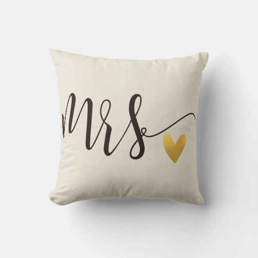 Coussin Mme Mr&Mme Wedding (Recto)
