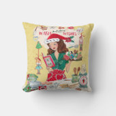 Coussin Mme Père Noël Chirstmas Nutcracker Cookies Cuisine (Recto)