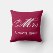 Coussin Mme. Toujours bien (Verso)