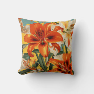Coussin Mockup Lily Collage Scarf Design