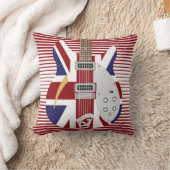 Coussin Mod Brit Pop art Union Jack guitare (Couverture)