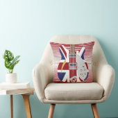 Coussin Mod Brit Pop art Union Jack guitare (Chaise)