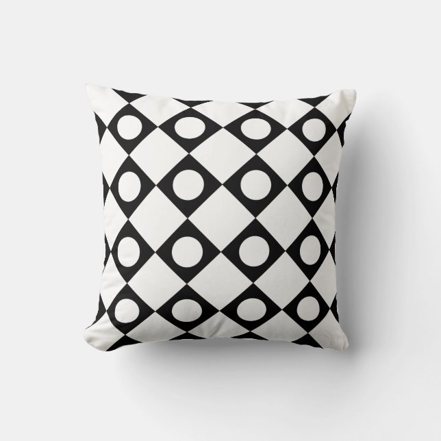 Coussin Mod Retro 60's White (Recto)