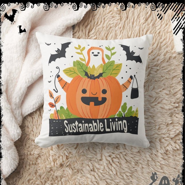 Coussin Mode de vie durable | ExDesigner | Halloween (Créateur téléchargé)