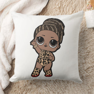 Coussin Mode enfantine adorable - Combinaison imprimée tig
