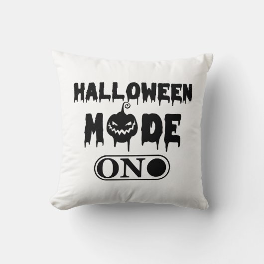 Coussin Mode Halloween activé - Fête citrouille d'Hallowee (Recto)