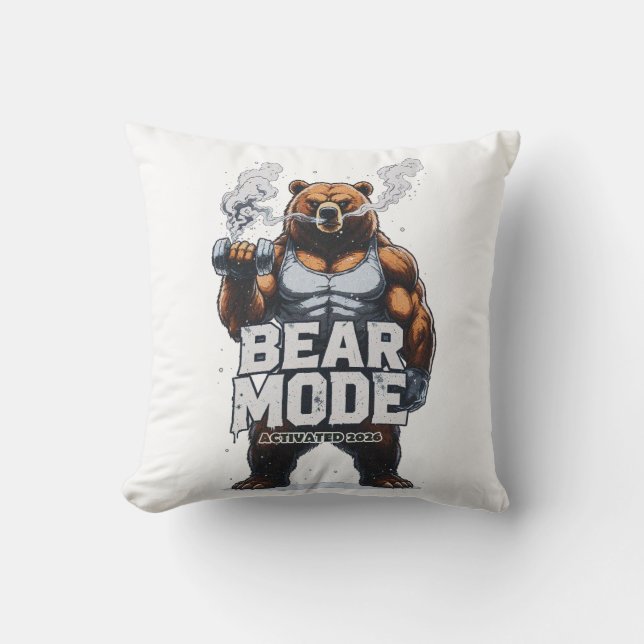 Coussin Mode Ours Activé 2026 (Recto)
