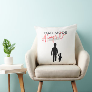 Coussin Mode Papa Rouge Noir Toujours Sur L'Oreiller