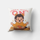 Coussin Mode Snack : ON - Caractère de dessin mignon avec (Verso)