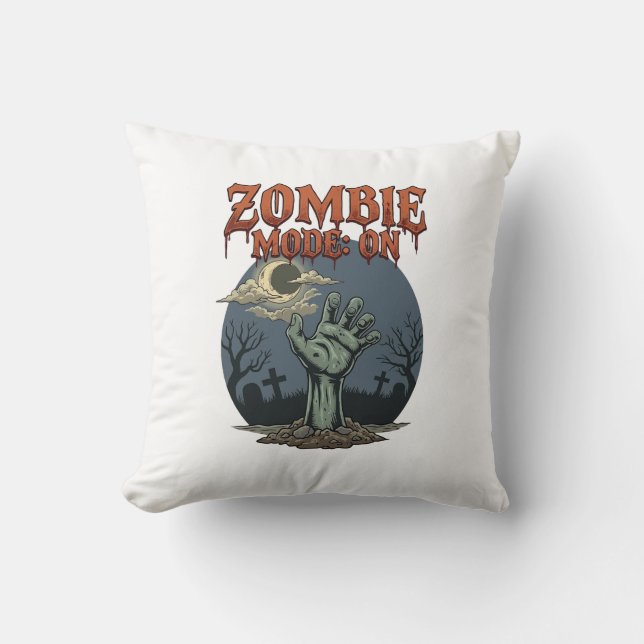 Coussin Mode Zombie Halloween Main Cimetière de Lune_1 (Recto)