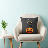 Coussin Modèle Chat Noir Halloween � Art de citrouille eff (Chaise)