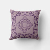 Coussin Modèle Damas | arrière - plan rose Mountbatten (Verso)